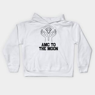 AMC to the Moon Diamond Hands Kids Hoodie